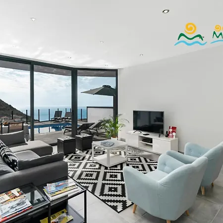 Great Modern Villa Ac Sea-View Calheta Charm Вилла Кальета